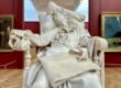 Sculpture en marbre Mozart expirant de Rinaldo Carnielo au musée des Beaux-Arts de Bordeaux